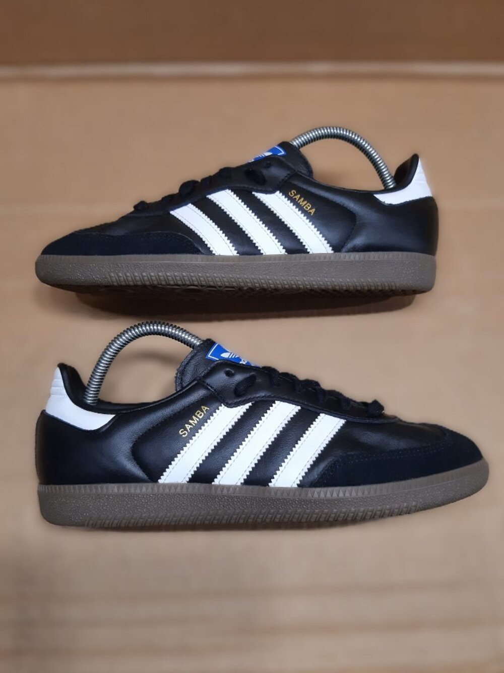 Adidas Samba OG Black White Athletic Leather Sneakers ♀️ Womens Size 9 #3089 - Picture 5 of 16